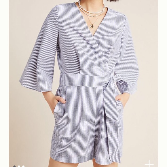 Anthropologie Pants - Anthropologie bell sleeve romper